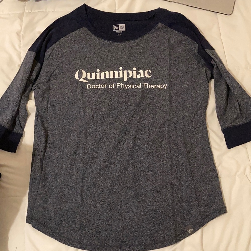 Quinnipiac DPT elbow length t shirt size L